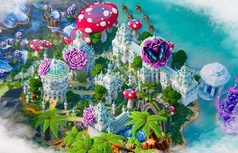 Tropical mushroom isles build