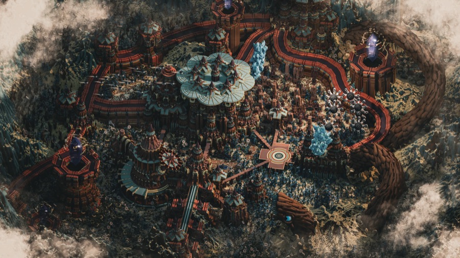 Overgrown crater terrain build