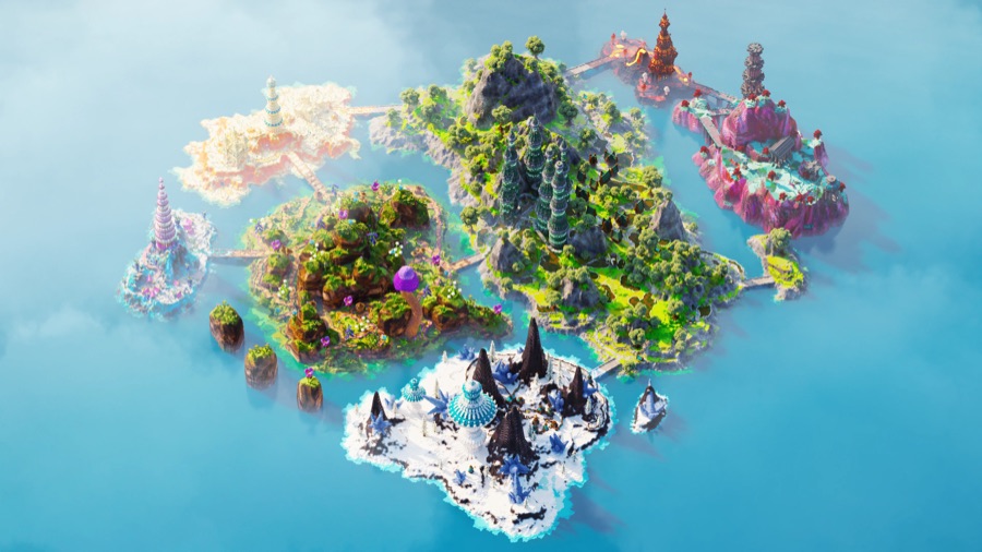 Tropical survival island build